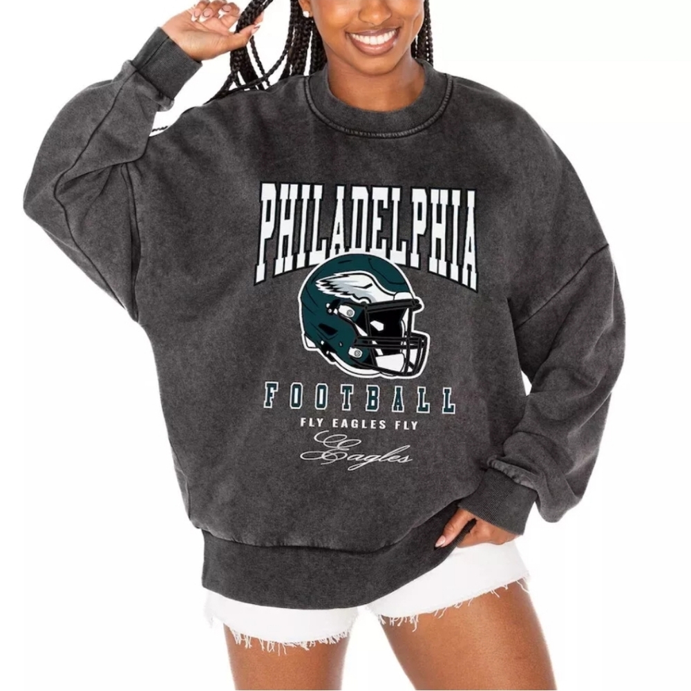 Philadelphia Eagles GAMEDAY COUTURE NFL Oversized Premium Sweater Size:Small